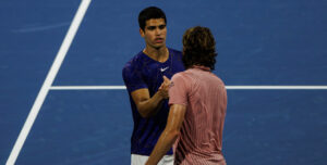 Carlos Alcaraz and Stefanos Tsitsipas - Miami Open 2022