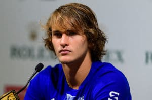 Alexander Zverev looking glum