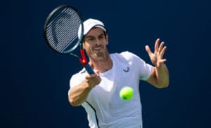 Andy Murray hits forehand at Cincinnati 2019.jpg