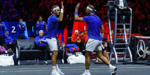 Rafael Nadal and Roger Federer - Laver Cup 2023