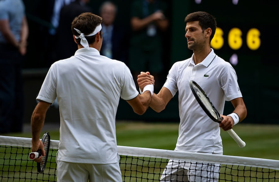 Novak Djokovic Roger Federer Wimbledon 2019 watch ATP tennis on TV in 2020