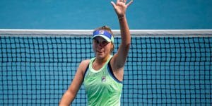 SOFIA KENIN (USA)TENNIS , AUSTRALIAN OPEN, MELBOURNE PARK, MELBOURNE, VICTORIA, AUSTRALIA, GRAND SLAM, HARD COURT, OUTDOOR, ITF, ATP, WTA, 2020