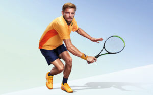 David Goffin wears his ASICS Solution Speed 2 trainers